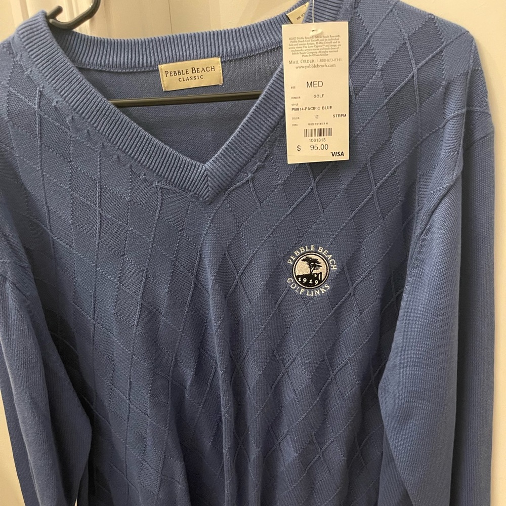 Men’s Pebble Beach golf sweater - Picture 2 of 3